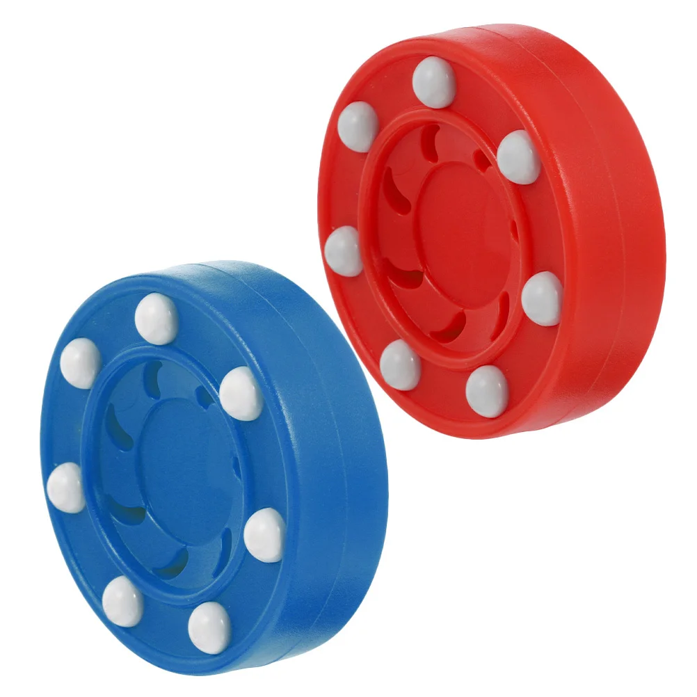 2 قطعة عفريت الهوكي عالية القوة خفيفة الوزن صنعة جيدة لعبة هوكي الجليد أداة التدريب كرات الصولجان الجليدية الصغيرة ممارسة كرات الصولجان