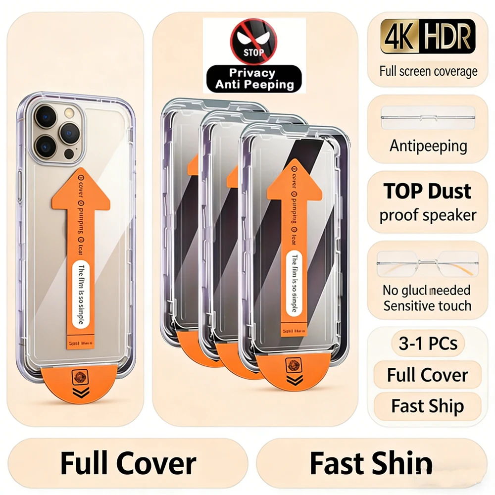 

3Pcs Privacy Screen Protector For Xiaomi Poco F7 X7 Pro M6 X6 X6 Pro M6 Pro 4G F6 Pro F7 Pro F5 Pro M4 F3 M3 M2 Tempered Glass