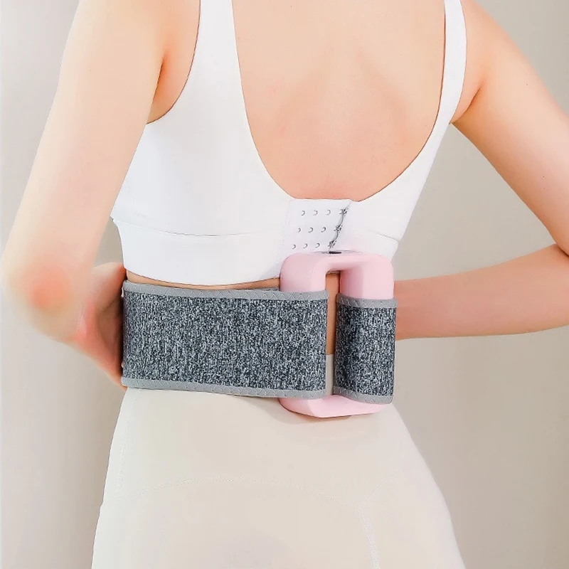 

Smart Library Sports Waistband Massage Belt Vibration Feature Back Support Protection For Running Belly Band Fitness Waist Trimm