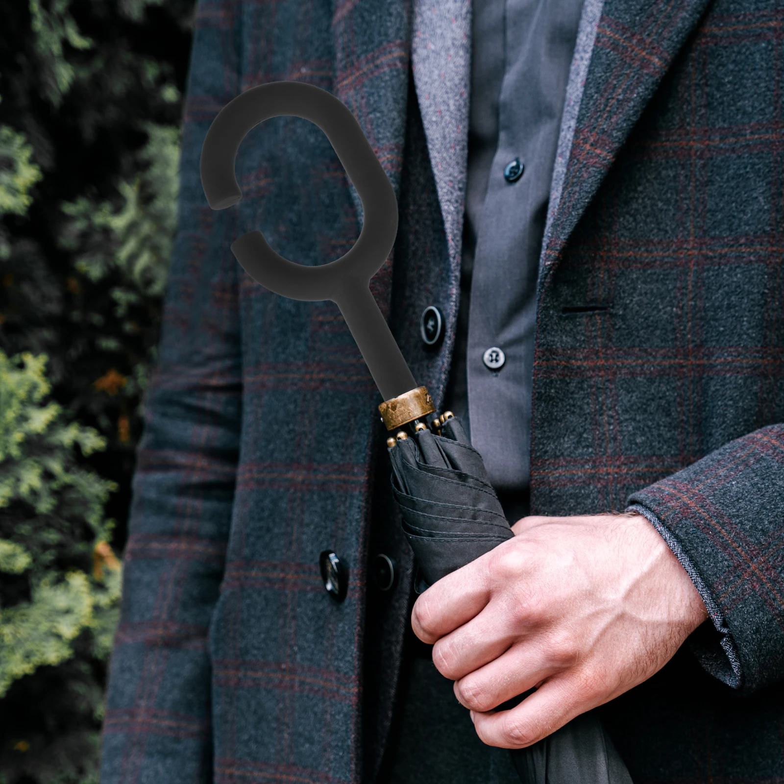 

Universal Replacement Handle for Folding Umbrella Compact Uv Sturdy Plastic Handle for Daily Use Umbrella Accessories