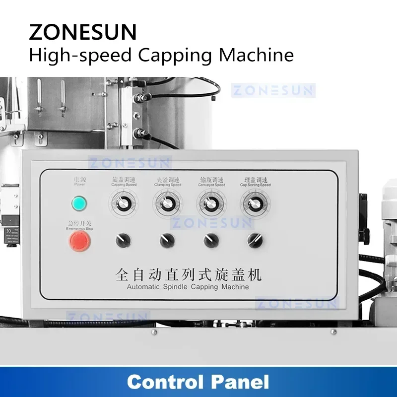 ZONESUN ZS-FXZ101 Tappatrice automatica ad alta velocità per tappi a vite per la produzione di sigillare bottiglie farmaceutiche di alimenti cosmetici