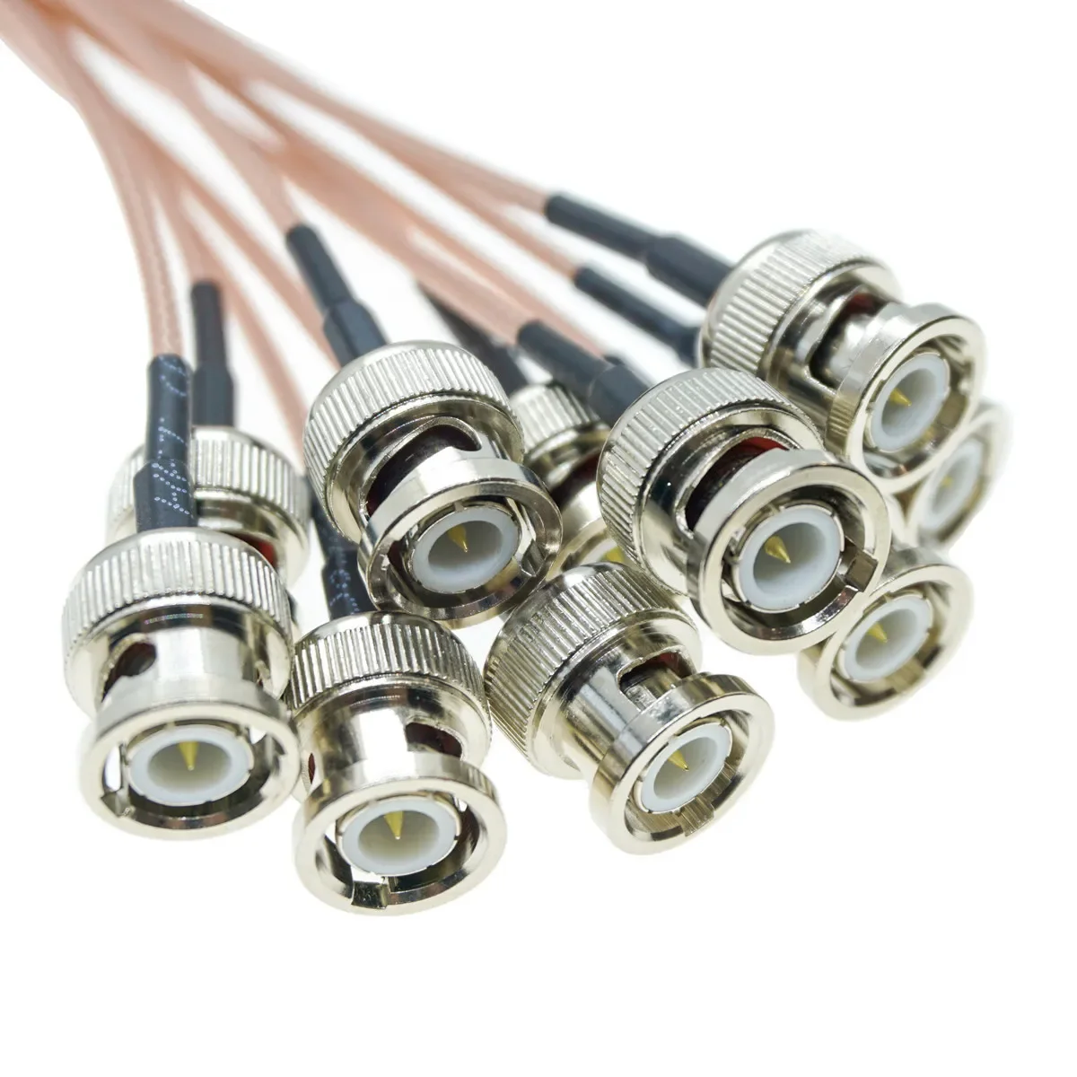 5Pcs RG316 Coaxial Cable Q9 BNC Male Plug To BNC Male Crimp for RG316 SDI Signal Camera RF Pigtail 50Ohm Low Loss Copper Brass