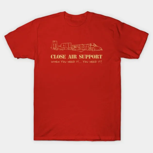 USAF A10 Thunderbolt Close Air Support Attack Aircraft T-Shirt. Summer Cotton Short Sleeve O-Neck Men's T Shirt New S-3XL