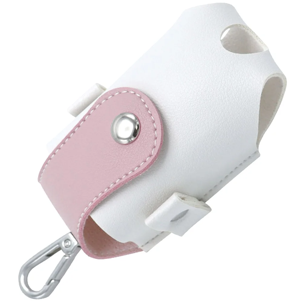 

Golf BagGolfing Ball Holder PU Waist Pack Outdoor Sports Golfs Tee Pouch Reusable Practical Pink