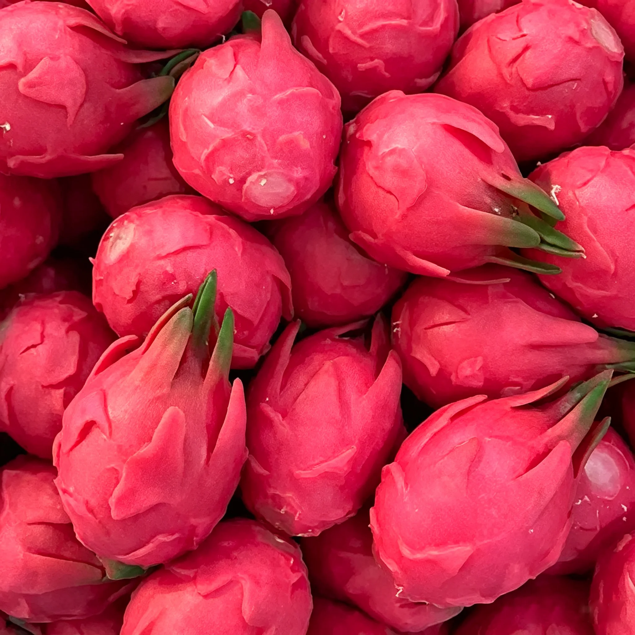 Handmade Crispy Dragon Fruit Stress Ball Fidget Toy Crunchy Squeeze Ball Round Blocks Filled ASMR Anti Stress Toys for Adults
