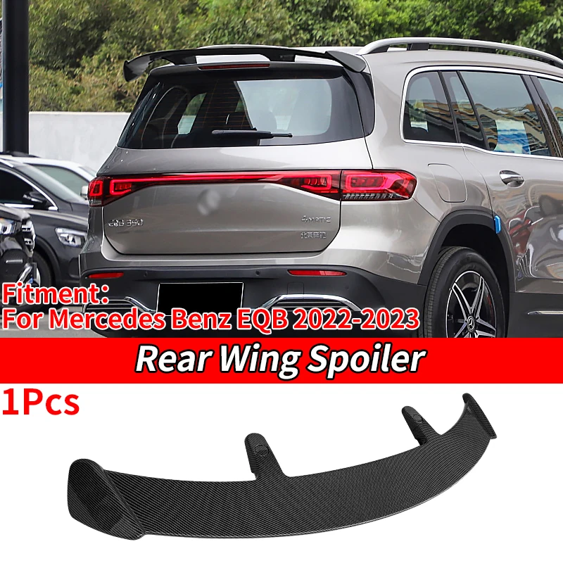 Carbon Fiber Painting Spoiler For Mercedes Benz EQB 2022-2023 Type TE Car Rear Trunk Wing ABS Material Refit Accessories