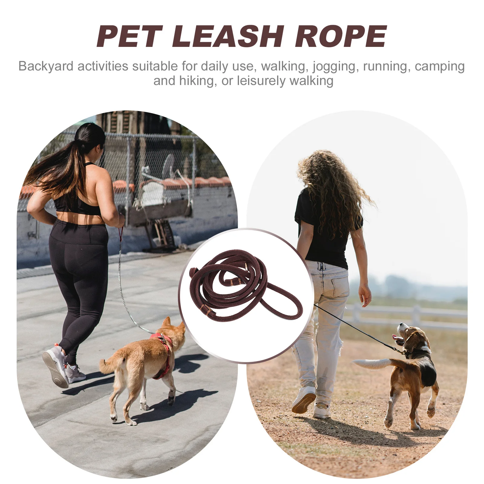 

Dog Leash Smooth Long Walking Handle Design Durable Practical Pet Supplies Small Medium Dogs Daily Use Hiking Camping