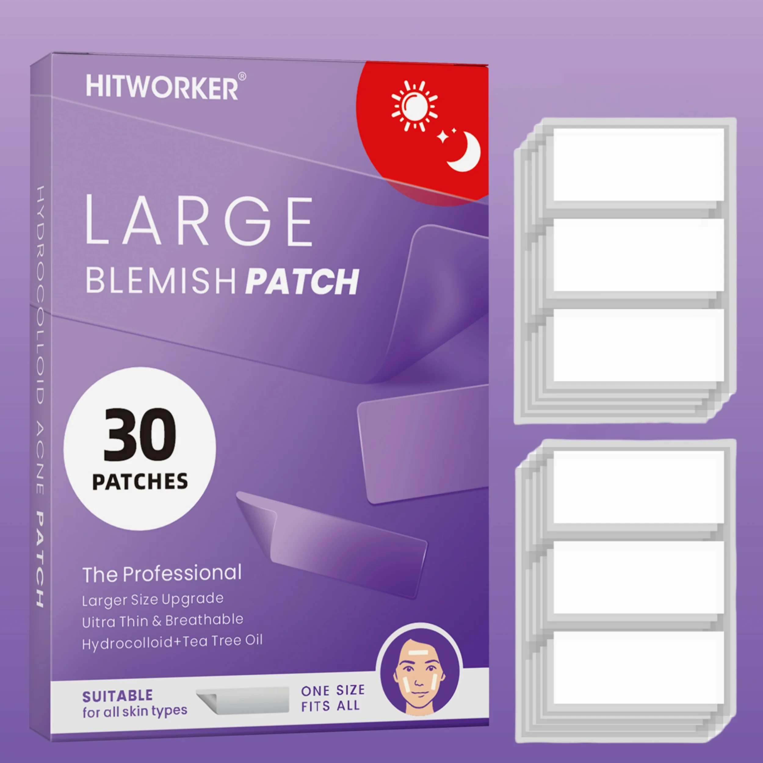 Xl Skincare - 30 XL acne patches, suitable for