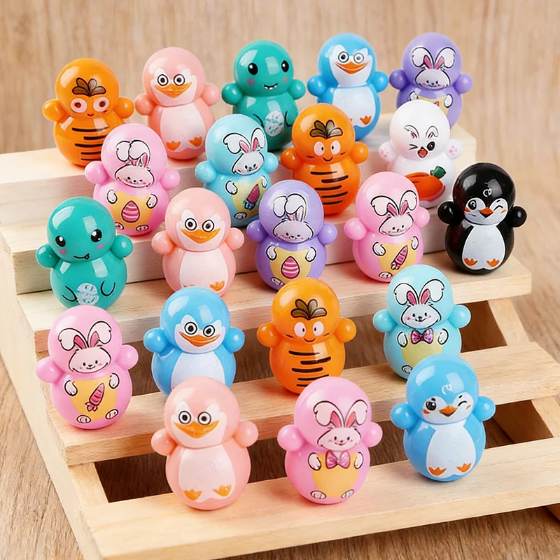 

Mini Tumbler Toys for Kids Birthday Favors Goodie Bag Pinata Filler Cartoon Rabbit Easter Basket Filler Boy Girl Wedding Gifts