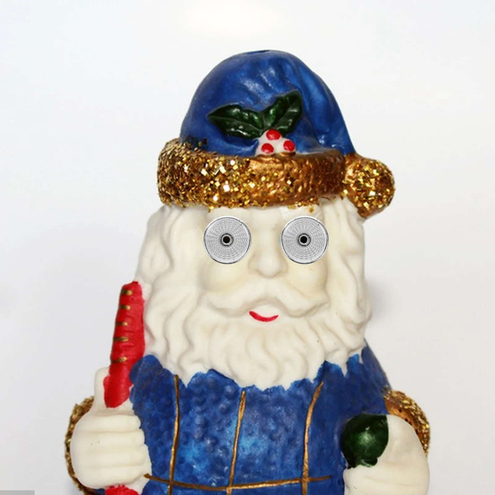 

100pcs Glow Animal Decor Solar Powered Spotlight Lamp Shade For Garden Statues Outdoor Indoor Diy Decoration Resin Eyes Silver