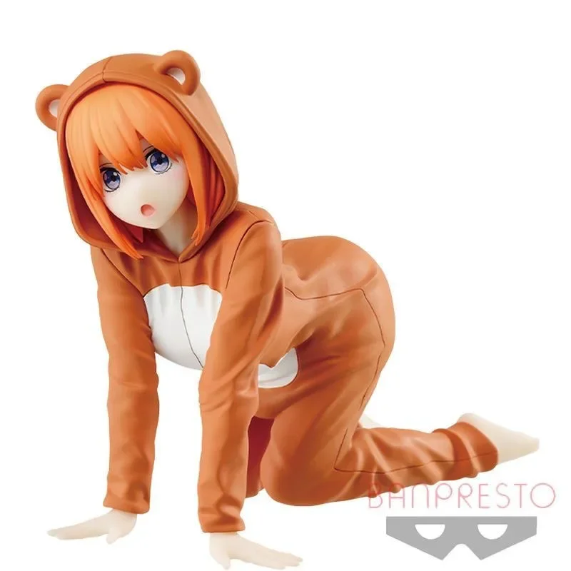 Original Bandai The Quintessential Quintuplets Nakano Yotsuba Anime Action Figures Collection Ornaments Figure Toys  10cm