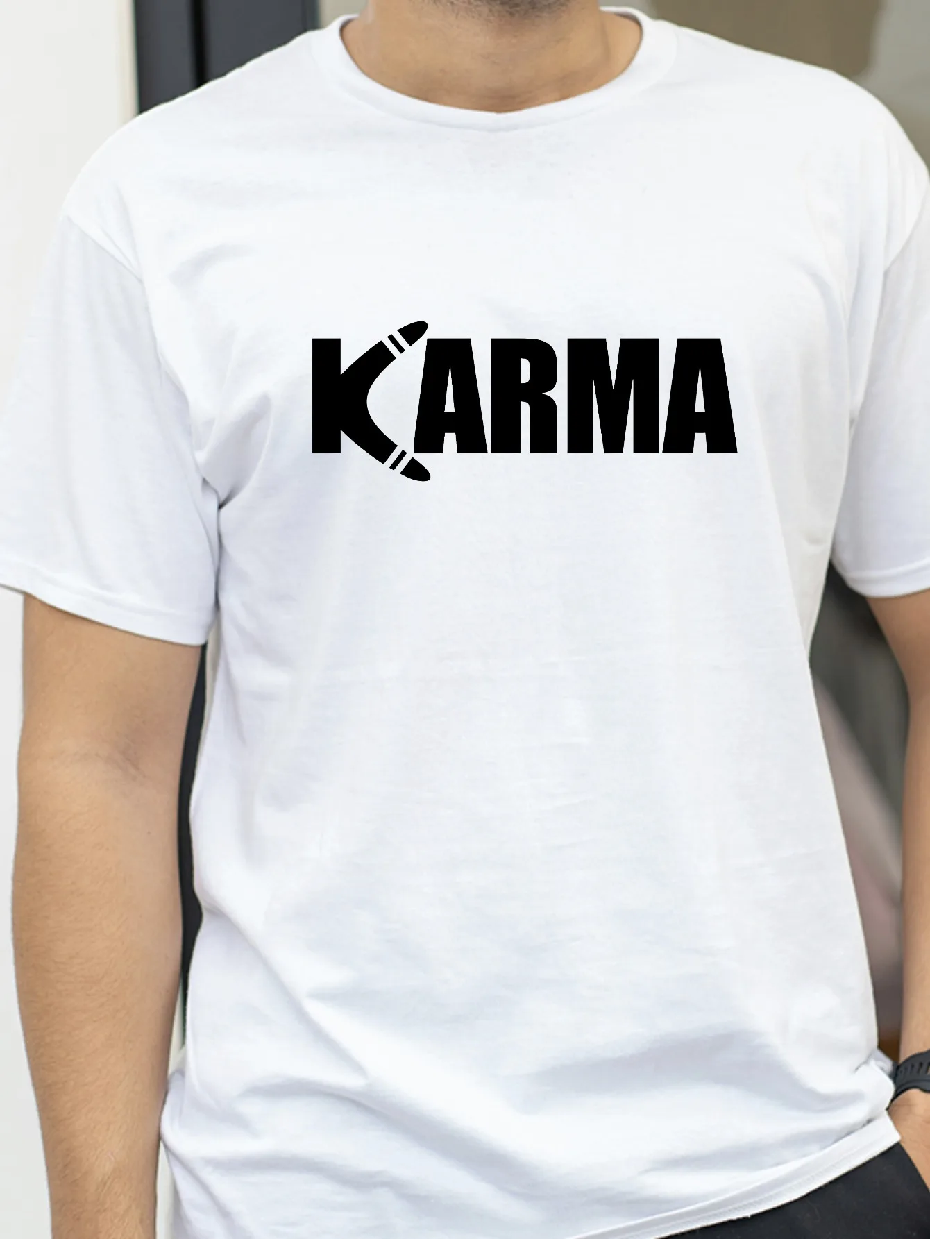 

Men's Printed T-Shirt Boomerang cartoon print Tops Tshirt For Men Women Summer Breathable ShortSleeved O-neck Basic Tees