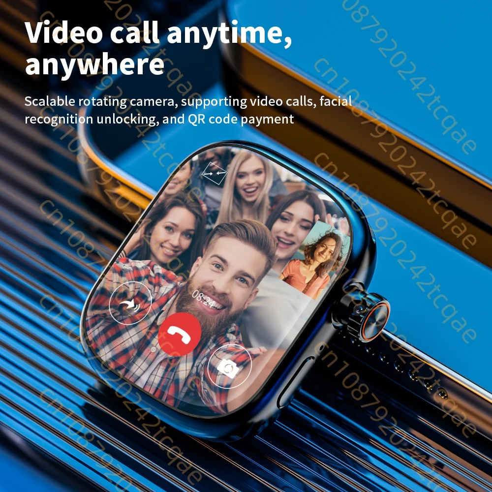 XH018 Smart Watch 2,02 Zoll Amoled Touchscreen Drehkamera GPS WIFI Videoanruf Simkarte Chatgap Kompass 5G Mobilfunk Smartwatch