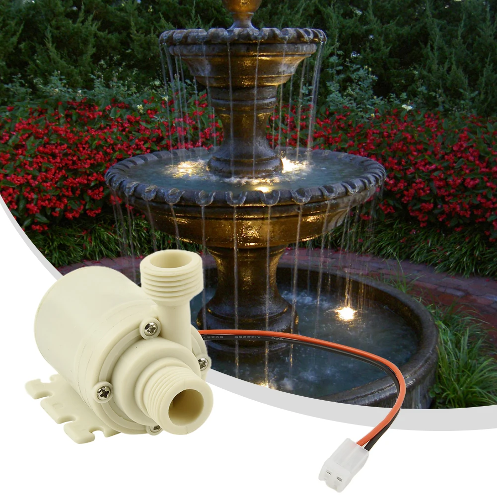 New 12V 100°C Solar Hot Water Circulation Pump Food Grade Silent Coupler White High Pressure Pump Tools High-quality