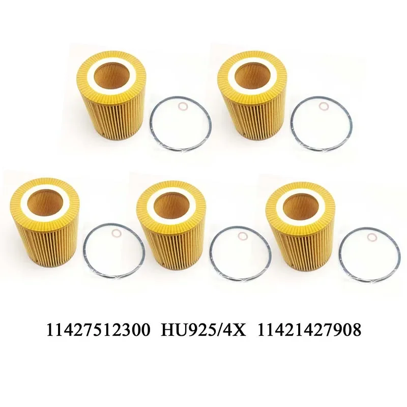 1/2/5Pcs/Sets For BMW E36 E39 E46 E53 E60 E83 320i Engine Oil Filter 11427512300