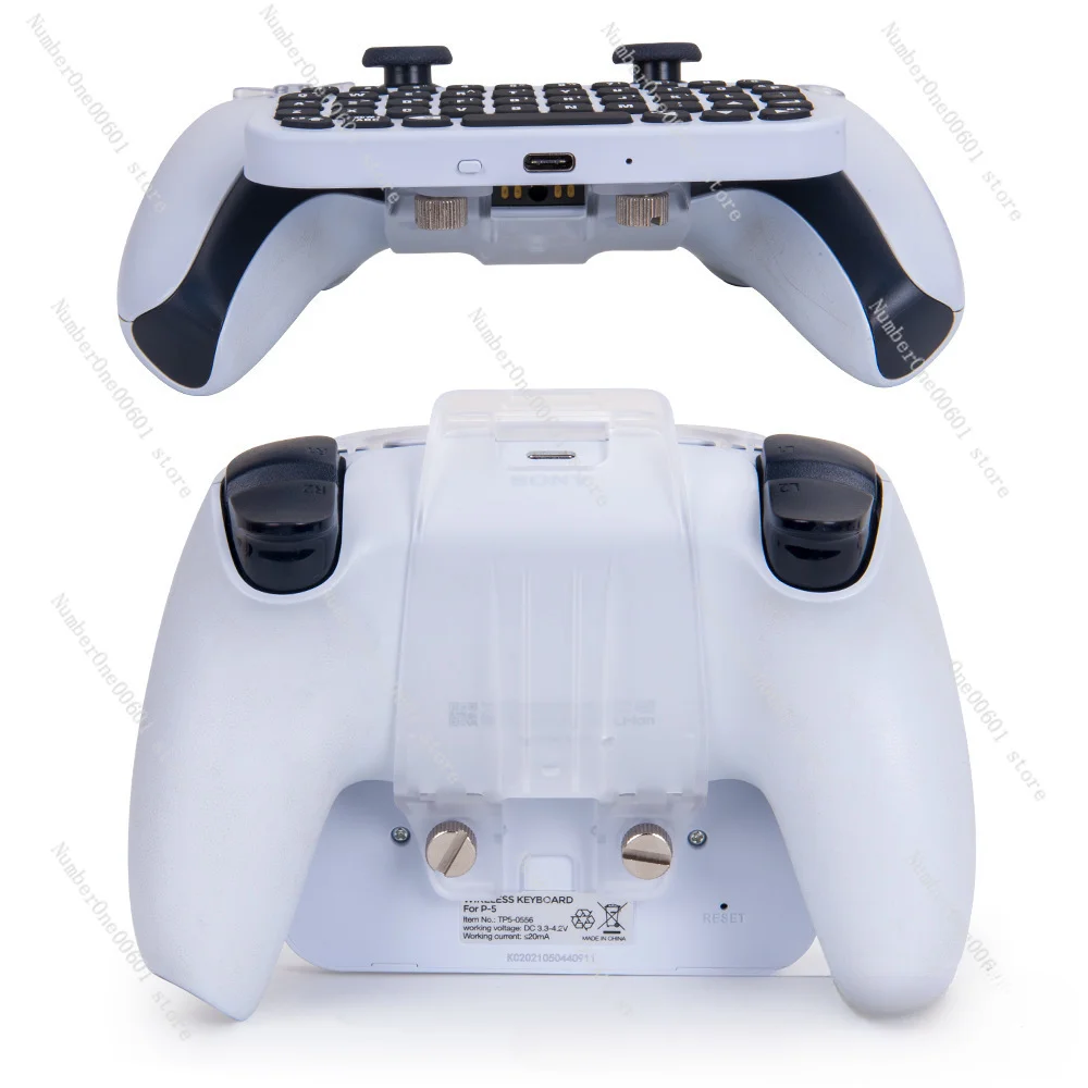 Joystick Bluetooth Wireless Keyboard for Ps5 Bluetooth External Keyboard with Clip P5 Joystick Can Chat Voice Keyboard