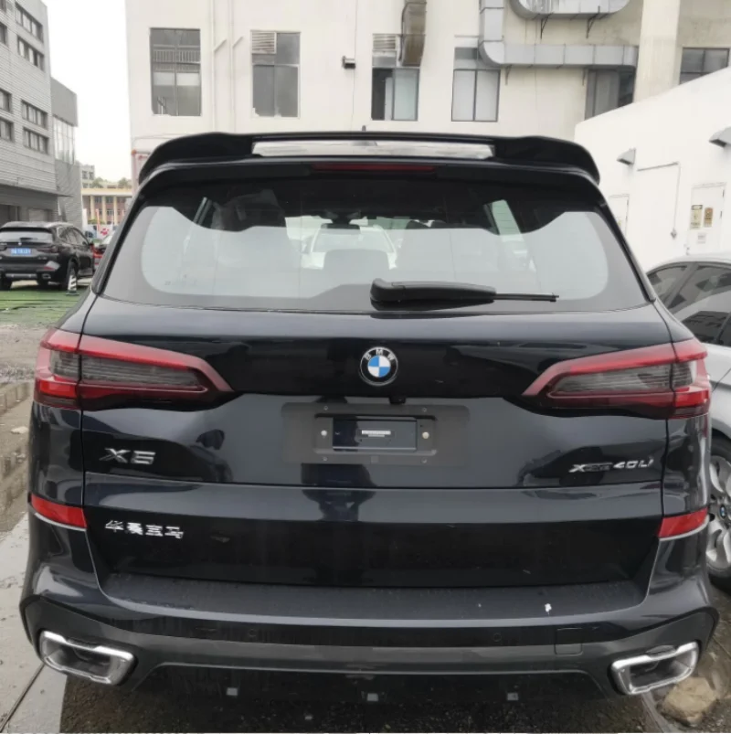 

For NEW BMW X5 G05 Roof GT Spoiler Accessory ABS Material Car Trunk Rear Lip Wing Tail Refit Body Kit 2019-2022 Year