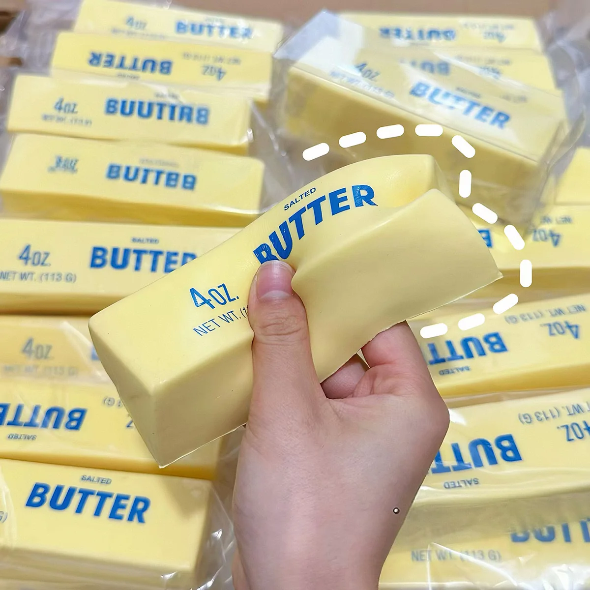 1/2/3PCS Butter Stress Relief Relief Toy Slow Rising Slow Rebound Toy butter squishies Stress relief toy Squishy toy