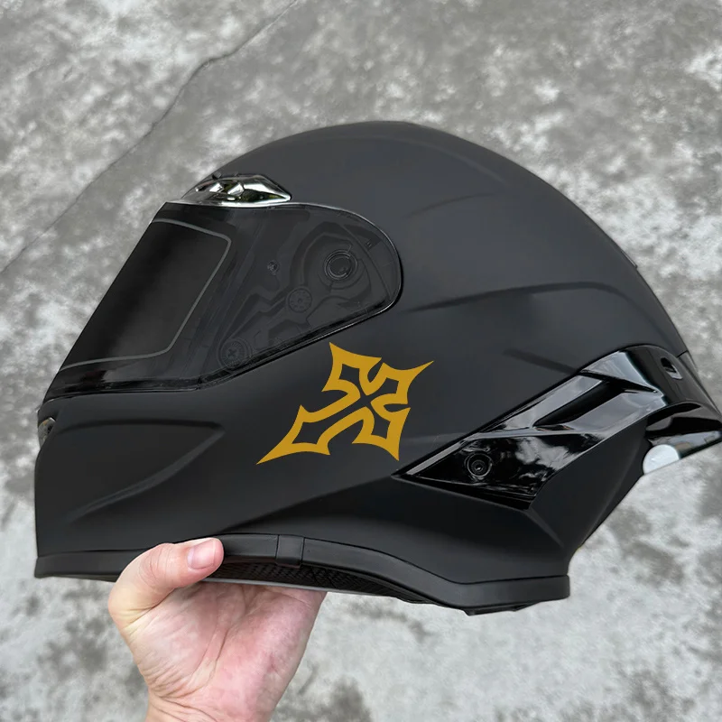 1PC Gothic Cross Car Sticker, Eye - Catching Art Design, Fashionable Auto Decor Accessory