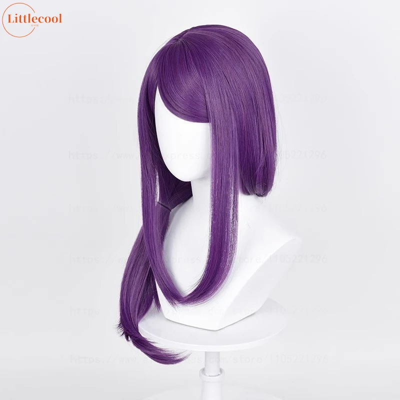 High Quality Kamishiro Rize Cosplay Wig 70cm Purple Heat Resistant Synthetic Hair Rize Kamishiro Wigs + Wig Cap image 4