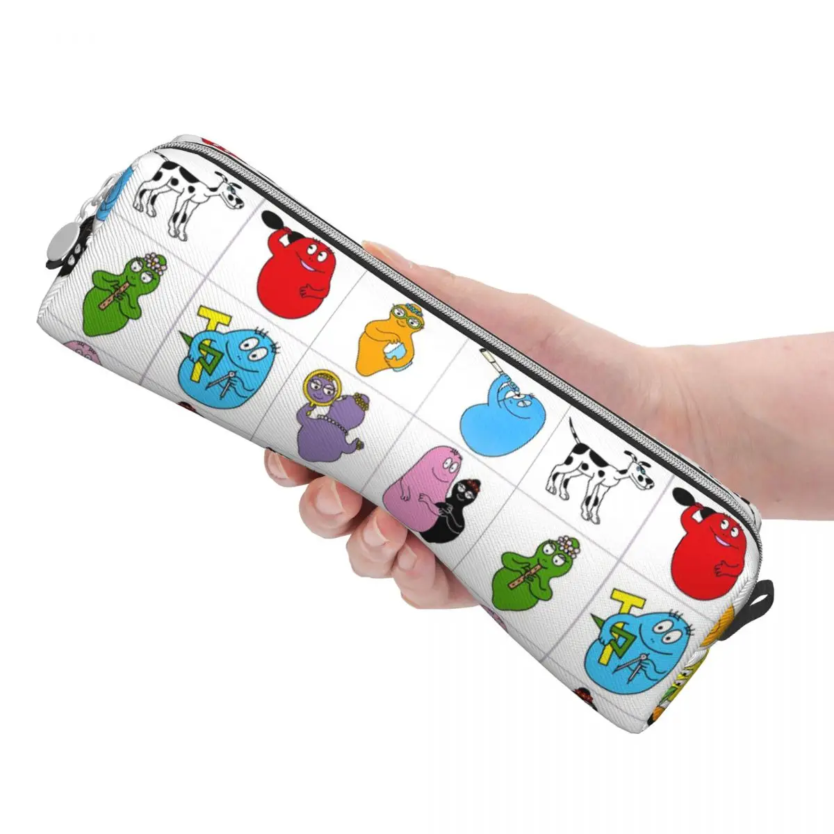 Imagem -03 - Les Barbapapa Collage Pencil Cases Pai Criança Animação Lápis Cases Pen Box Crianças Grandes Bolsas de Armazenamento Papelaria para Presentes