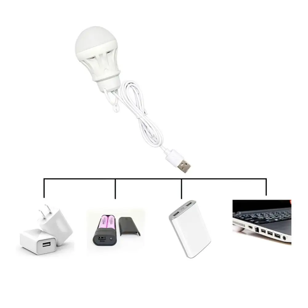 Linterna LED portátil para acampar, de 5V minibombilla, USB, luz de lectura para libros, lámpara de mesa para estudiantes, estudio, súper linterna para exteriores