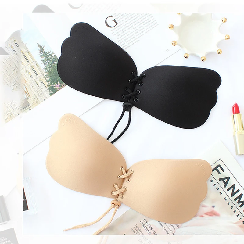 

Seamless Wireless Adhesive Stick Bra Strapless Push Up Bra Women Sexy Nipple Cover Backless Lingerie Invisible Silicone Bralette