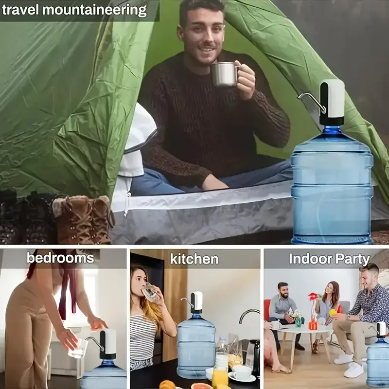 Bomba dispensadora de agua recargable por USB, un gran regalo de Navidad para mamás y familias. Perfecto para la fórmula del bebé en casa y viajar