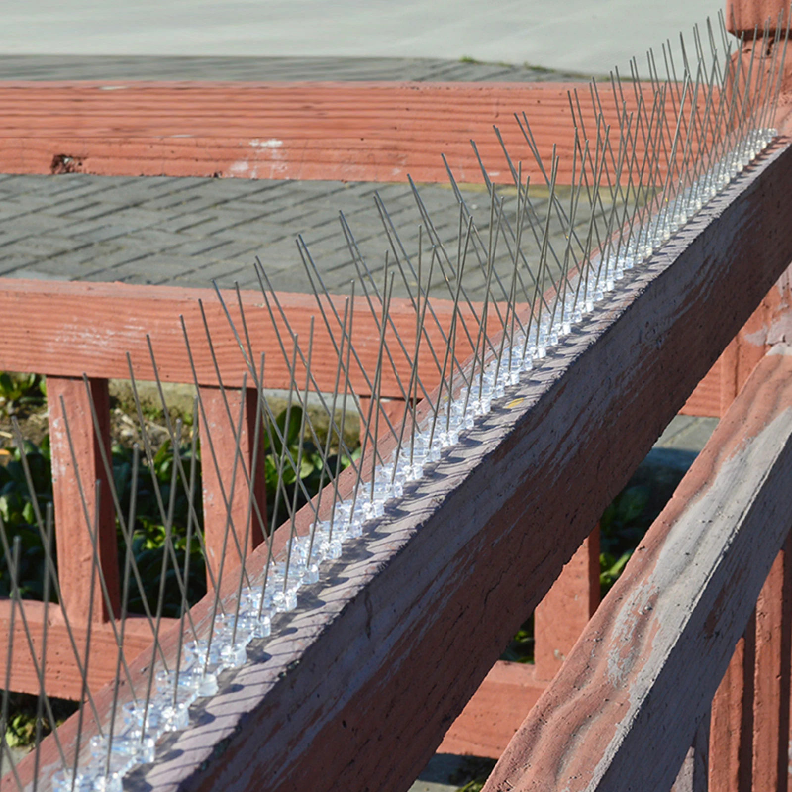 

5 Pcs Bird-proof and Stinging Repeller Barrier Spikes Balcony Fence Mat Tape Prevention Pigeon Tool Stainless Steel