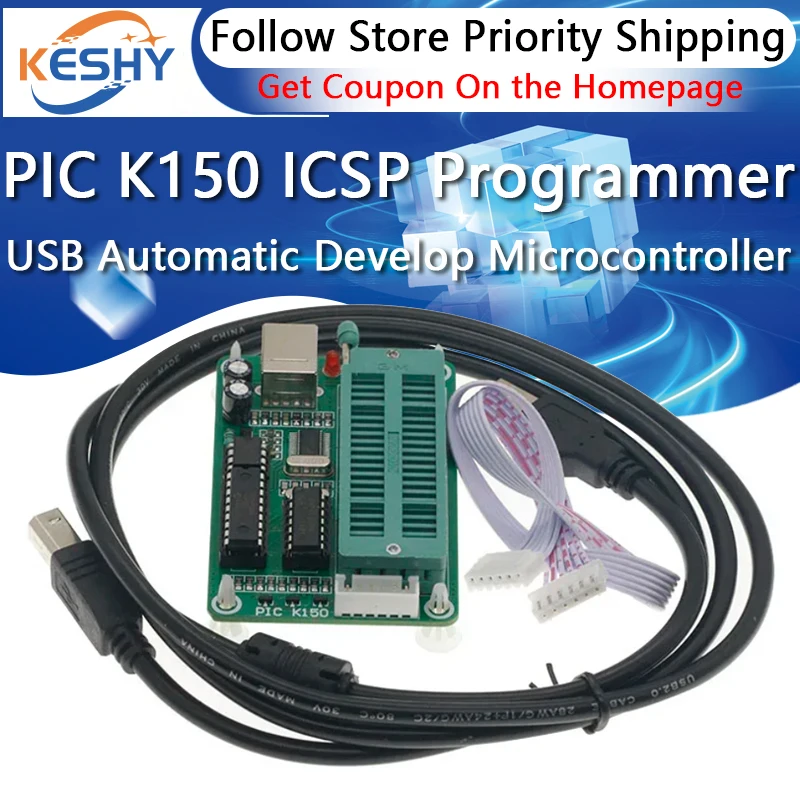 PIC K150 ICSP Programmer USB Automatic Programming Develop Microcontroller +USB ICSP Cable