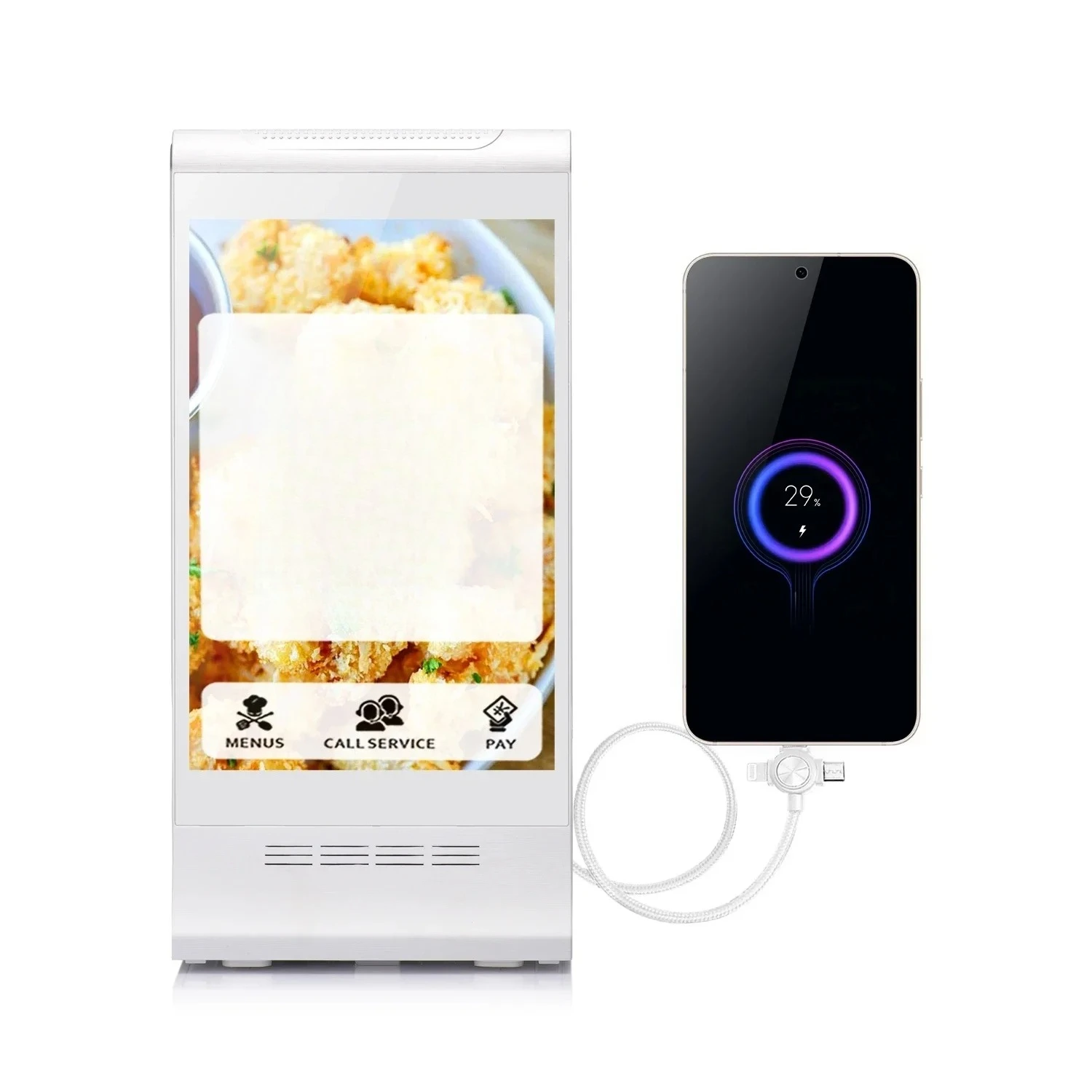 Nuevo FYD-868 Plus X WiFi Android LCD Hotel cafetería restaurante sistema de llamadas pantalla publicitaria Digital superior reproductor de anuncios