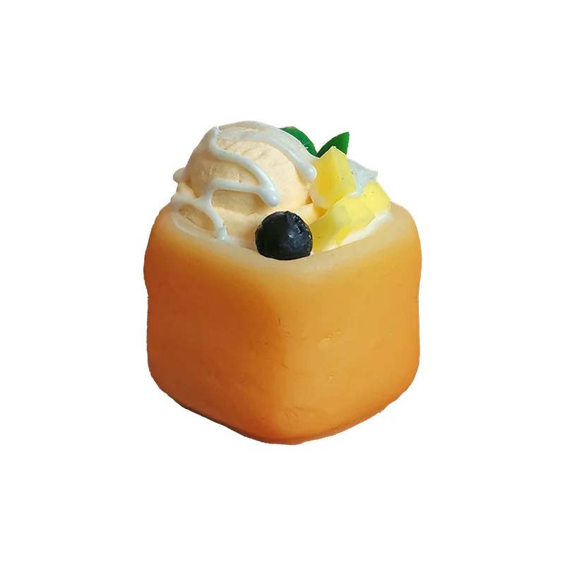 1:12 Miniatur Dessert Modelle Puppenhaus Zubehör Mini Eis Toast Dessert Spielzeug Dessert Haus Szene Fotografie Requisiten