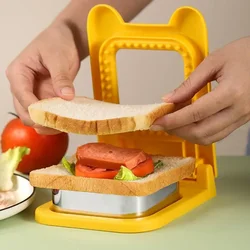 Colazione Sandwich Maker Stampo per pane Toast Pane Taglio Die Sandwich Cookie Cutter Colazione Dessert Strumento fai da te Gadget da cucina