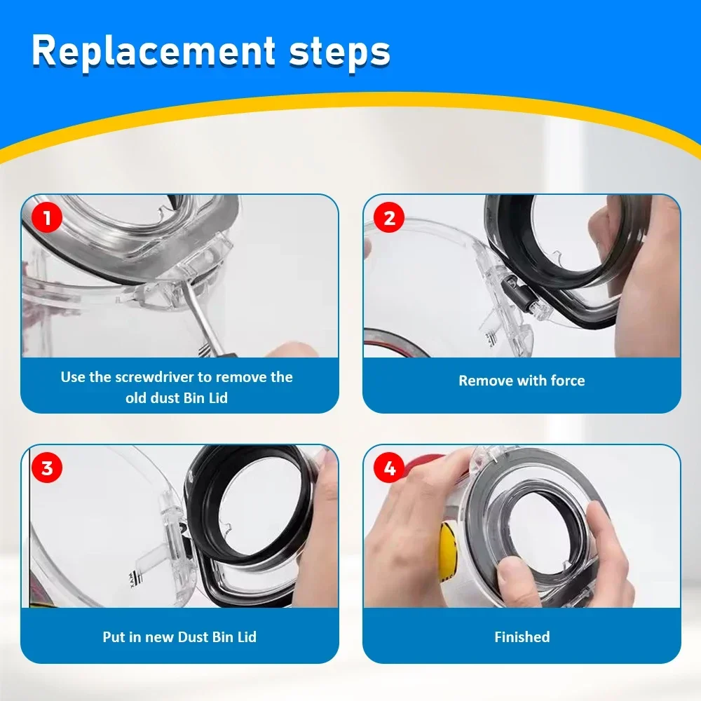 Dust Bucket HEPA Filter For Dyson V10 SV12 US Vacuum Cleaner Accessories Rear  Dust Bin Lid Fixed Dust Cup Filters Spare Parts image 6