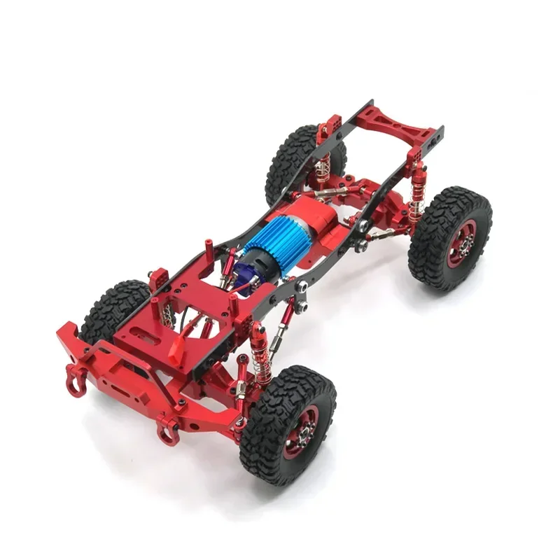 WPL C14 C24 C24-1 Metalowa oś przednia i tylna Zestaw amortyzatorów do montażu na drążku 1/16 RC Car Upgrade Parts