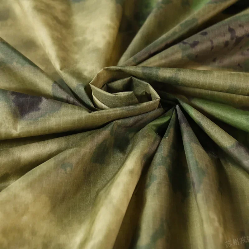 

Green Ruins Camouflage 210T Nylon Check Fabric Ultra-Thin Wear-Resistant Waterproof Infrared-Blocking Canopy Umbrella Cloth DIY