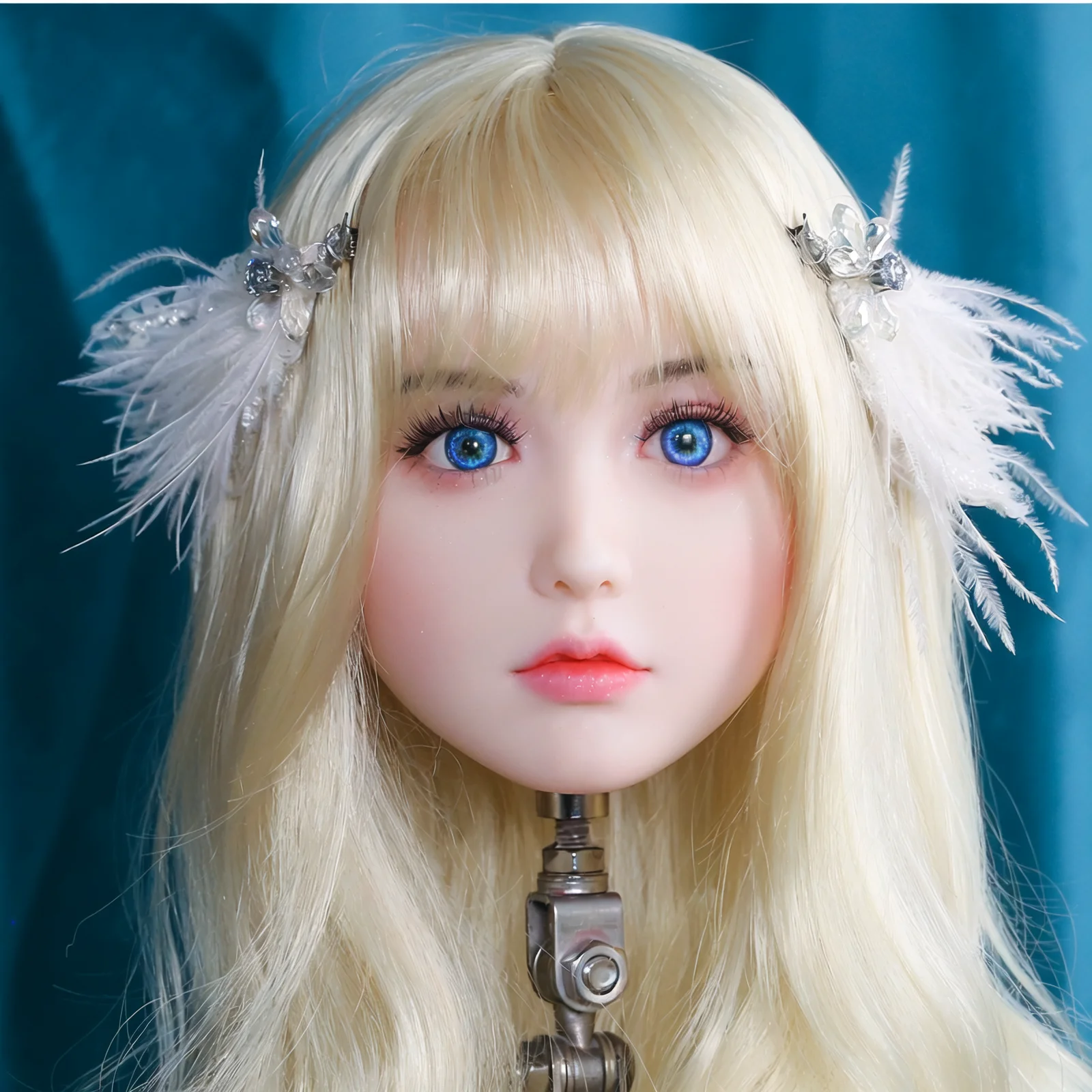 

Adjustable TPE head model,Replaceable hairpiece,Mannequin Head,jewelry and hat display,Synthetic Hair, stand,Replaceable hairpie