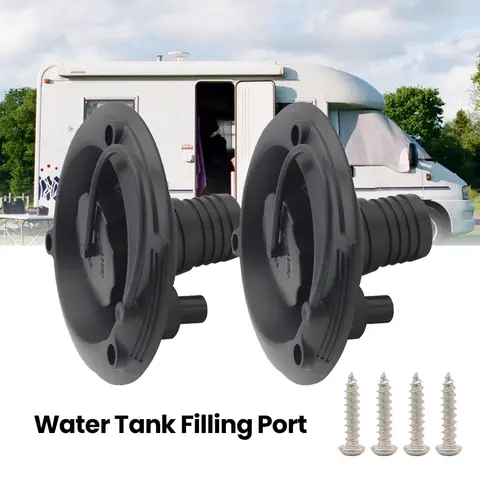 Husbilsvatteninlopp Plastgravitation Färskvattenpåfyllningslucka Inlopp för husbil Rund sötvattenslucka Husbilstillbehör 10 best sales husbilens vatteninlopp - №9