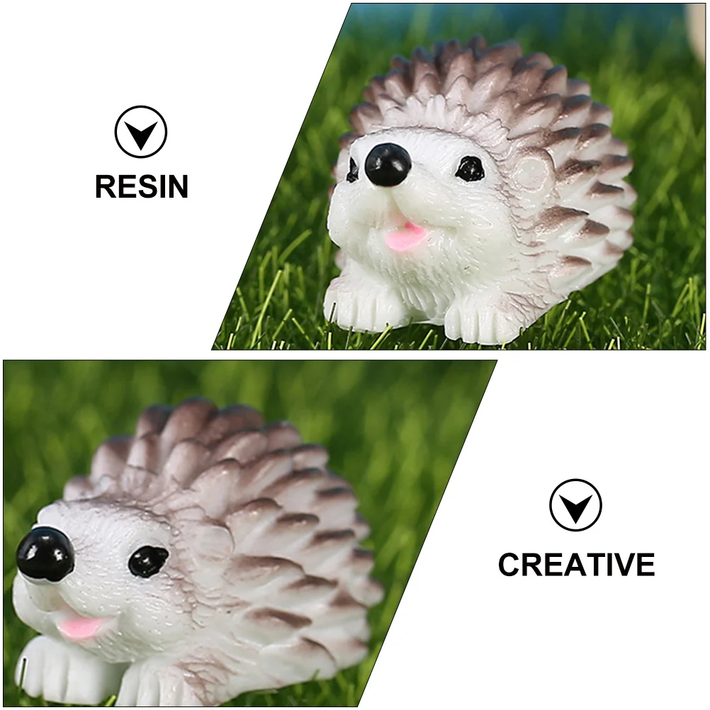 15 szt. Unikalnych figurzek jeży, trwałe mini figurki jeży do mikrokrajobrazów, dekoracji ogrodowych DIY, prezenty, rękodzieło krajobrazowe