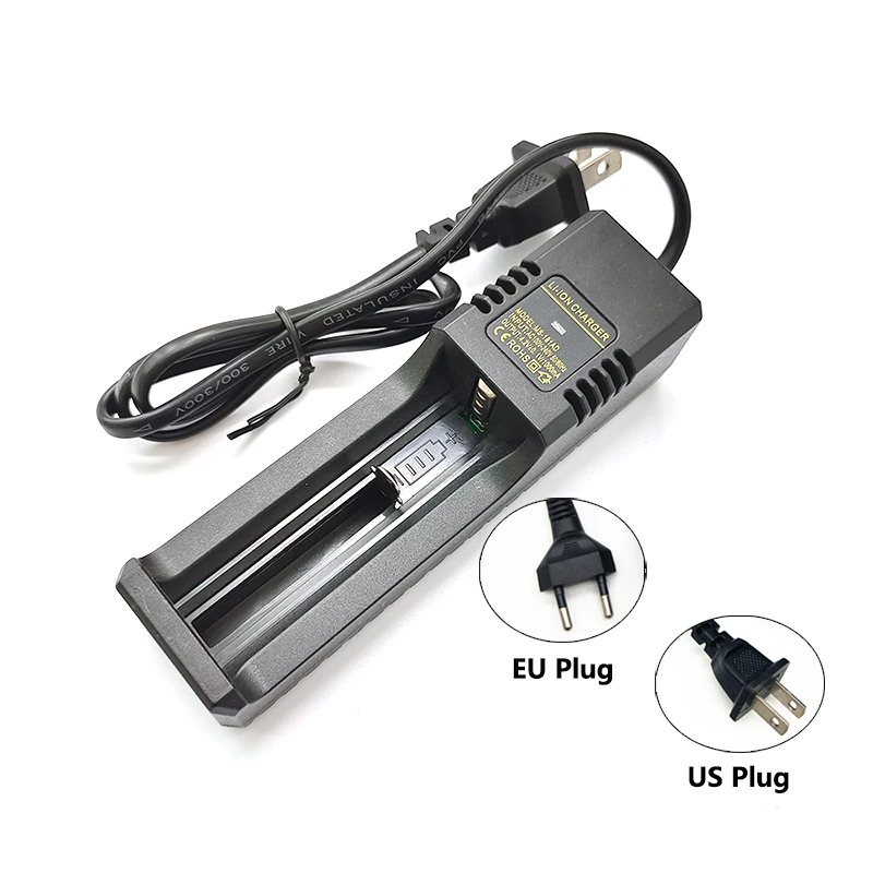 

14500 Battery Charger 18650 Eu Us Input Cable 3.7V/4.2V Universal Battery Charging 1000mA of 21700 18500 16340 26650 Charger