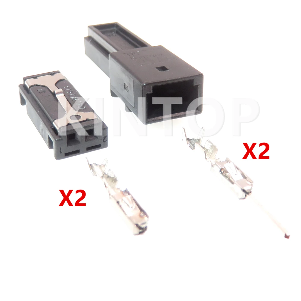 1 Set 2 Pins Automobile AC Assembly Cable Socket 4B0972623 8E0972763 Car Adapter Auto Tweeter Audio Electrical Connector