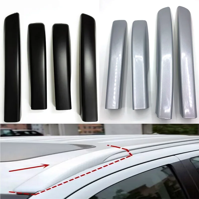 Silver black Roof Rack Luggage Rack For Mitsubishi ASX Car Accessory Bar Rail End Cap Trim Cover Shell 2013-2018years