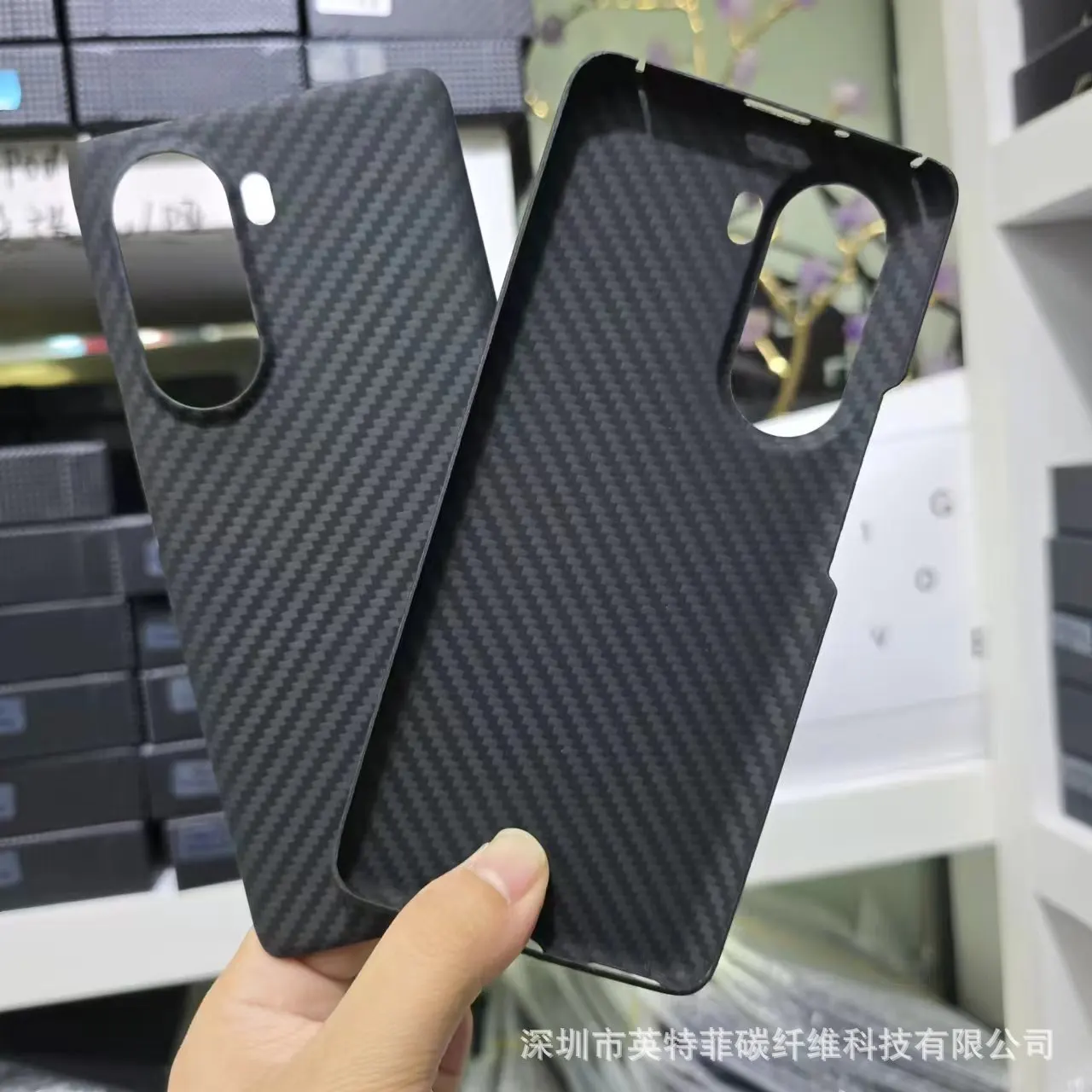 HONOR 60Pro aramid carbon fiber mobile phone protective case trend men and women the same anti-slip ultra-thin