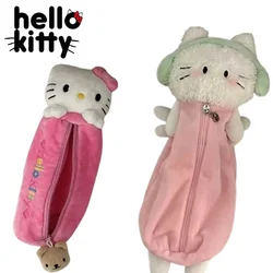 Piórnik Sanrio Hello Kitty Anime Kawaii Piórnik Szkoła Biuro Uczeń Artykuły papiernicze Duża pojemność Piórnik na zamek błyskawiczny Prezenty