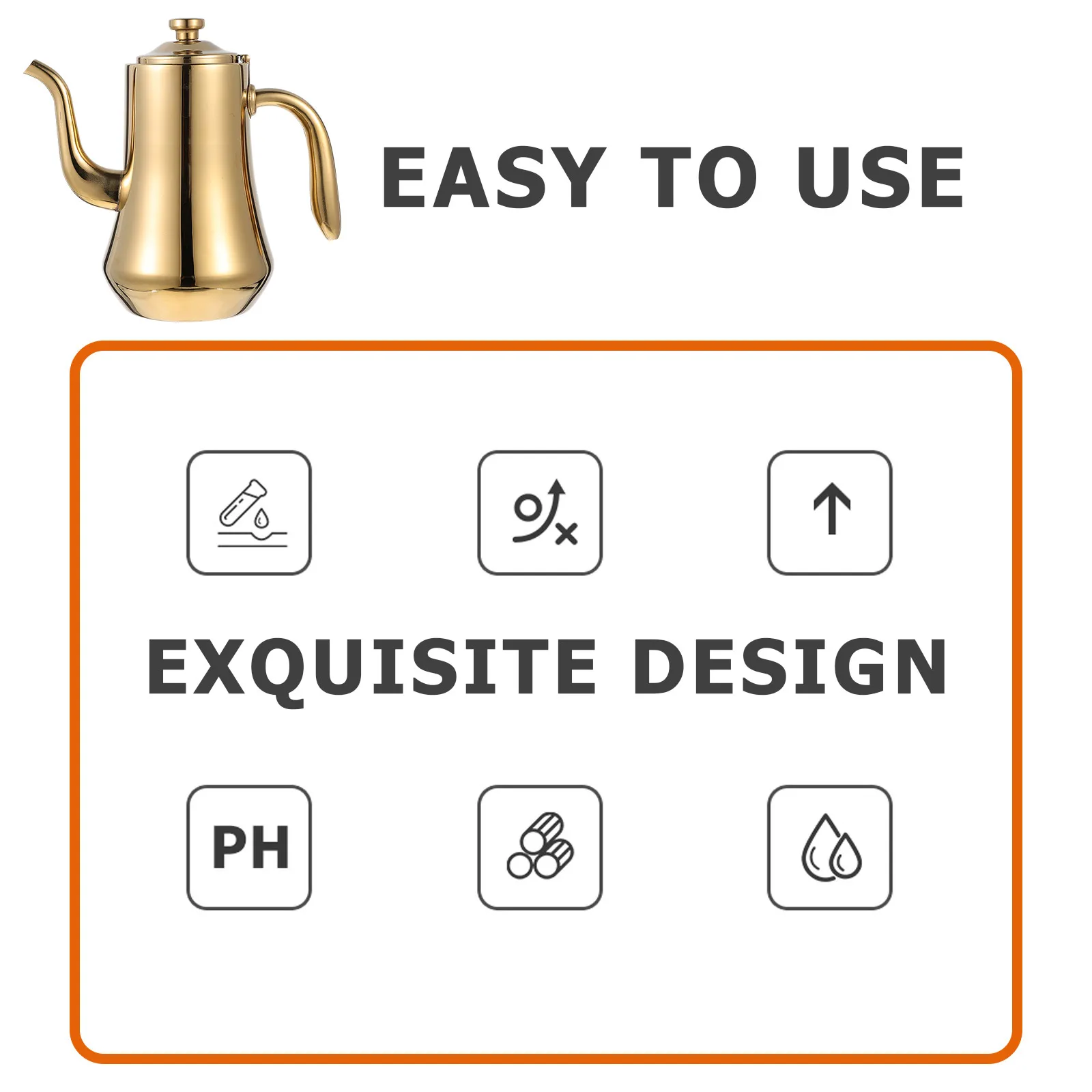 

Stainless Steel Water Kettle Electric Tea Pots Household Kitchen Restaurant Hotel Filter Pot Gooseneck Spout Long Service Life