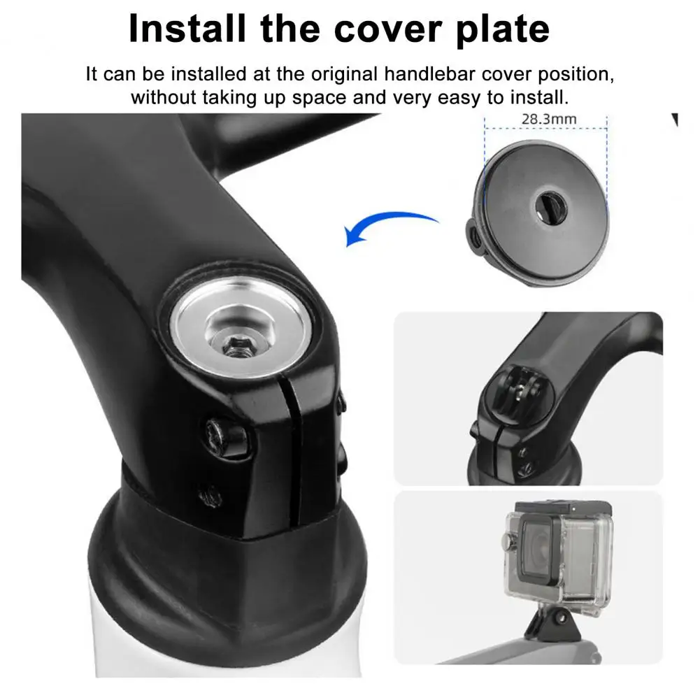 Bicycle Sports Camera Stand Simple Installation Universal Bicycle Fork Stem Top Cap Extension Stand Computer Adapter Bracket