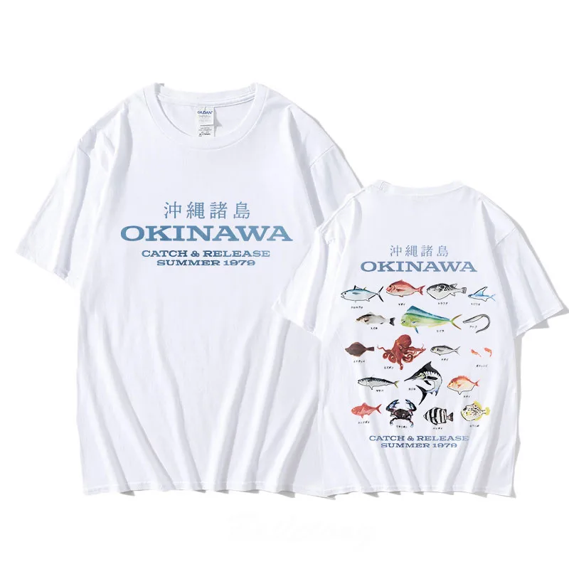 Okinawa T-Shirt Voor Lente/Zomer Casual Katoen T-Shirt Korte Mouw Hoge Kwaliteit Gothic T-Shirt Sudaderas Vintage O-hals Tops