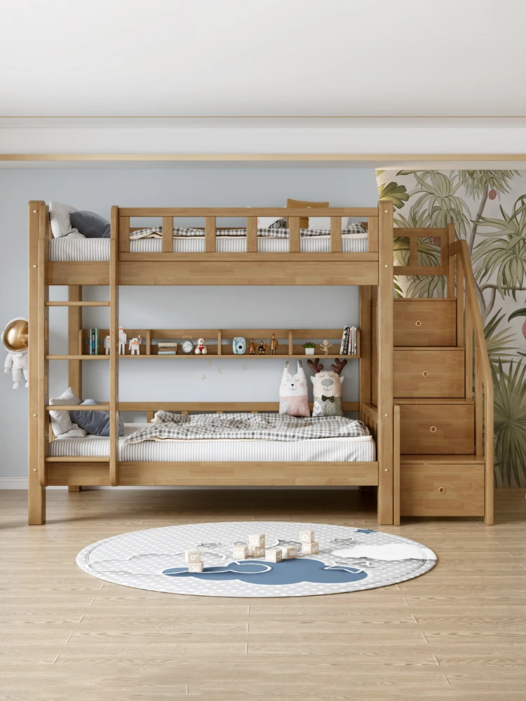 

Двухслойные верхние и нижние кровати для взрослых. Двухъярусные кровати. Все утолщенные из массива дерева для матери и ребенка. Высокий и низкий. Верх и нижний.