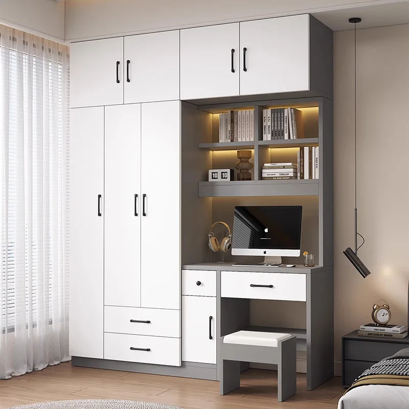 

Nordic Minimalist Closet System Wooden Cabinet Clothes Shelves Wardrobe Modern Cupboard Storage Guarda Roupa Furniture For Room