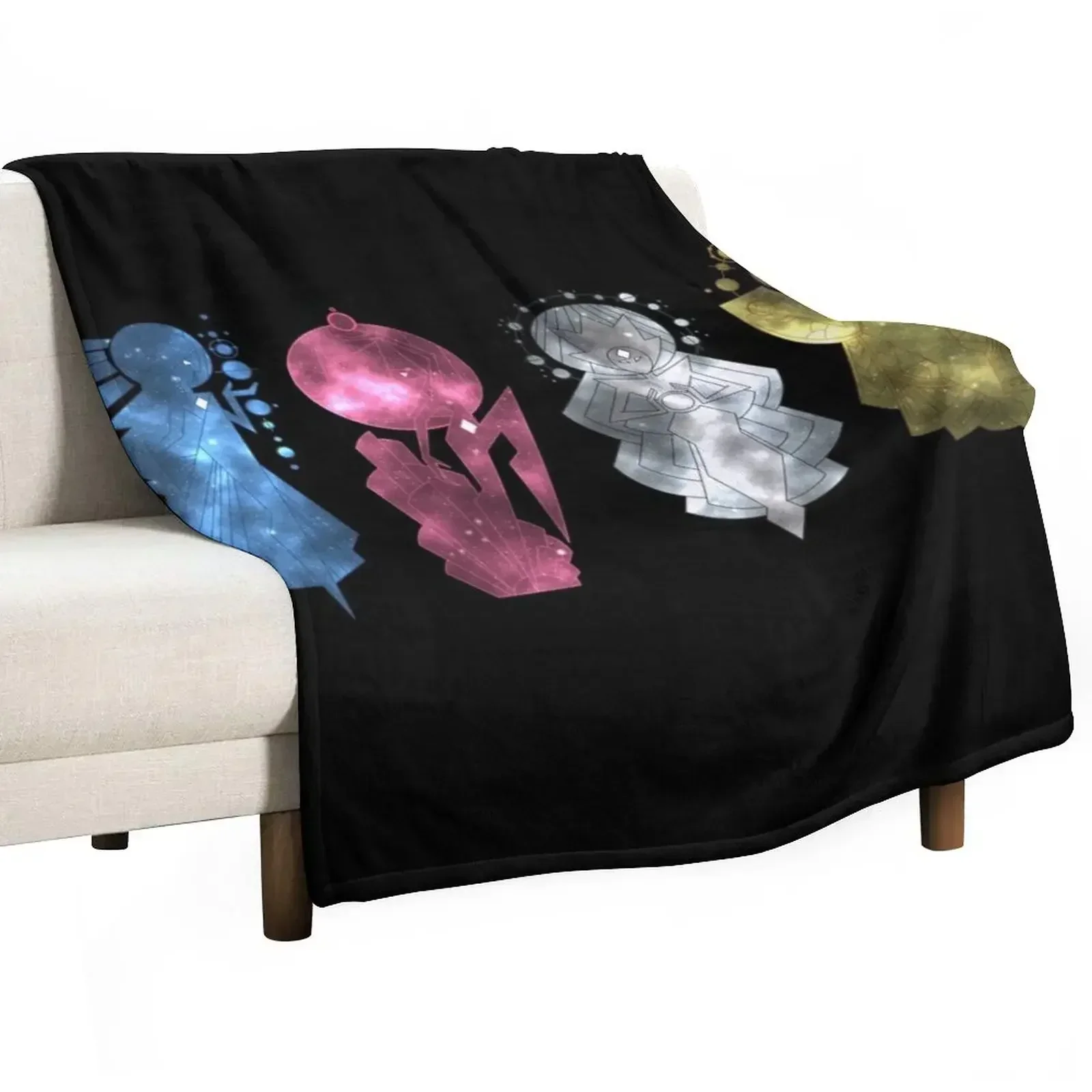 Diamond Authority Mural (Galaxy Design) Throw Blanket Thins Sofas Blankets